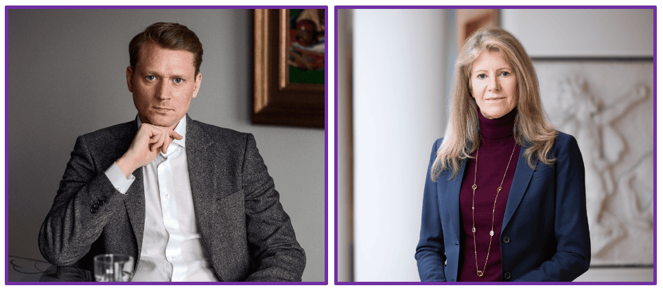 Erik Spector och Kerstin Hallsten, chefekonomer på Teknikföretagen respektive Industriarbetsgivarna.