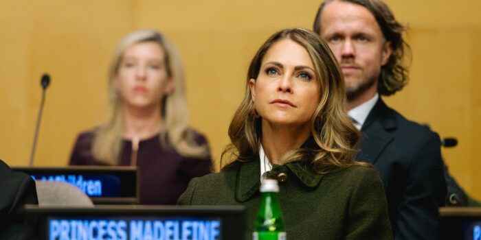Her Royal Highness Princess Madeleine of Sweden, Vice Honorary Chair of World Childhood Foundation. Leaving No One Behind: United Nations High-Level Event on Ending Violence Against Children. Roshni Khatri