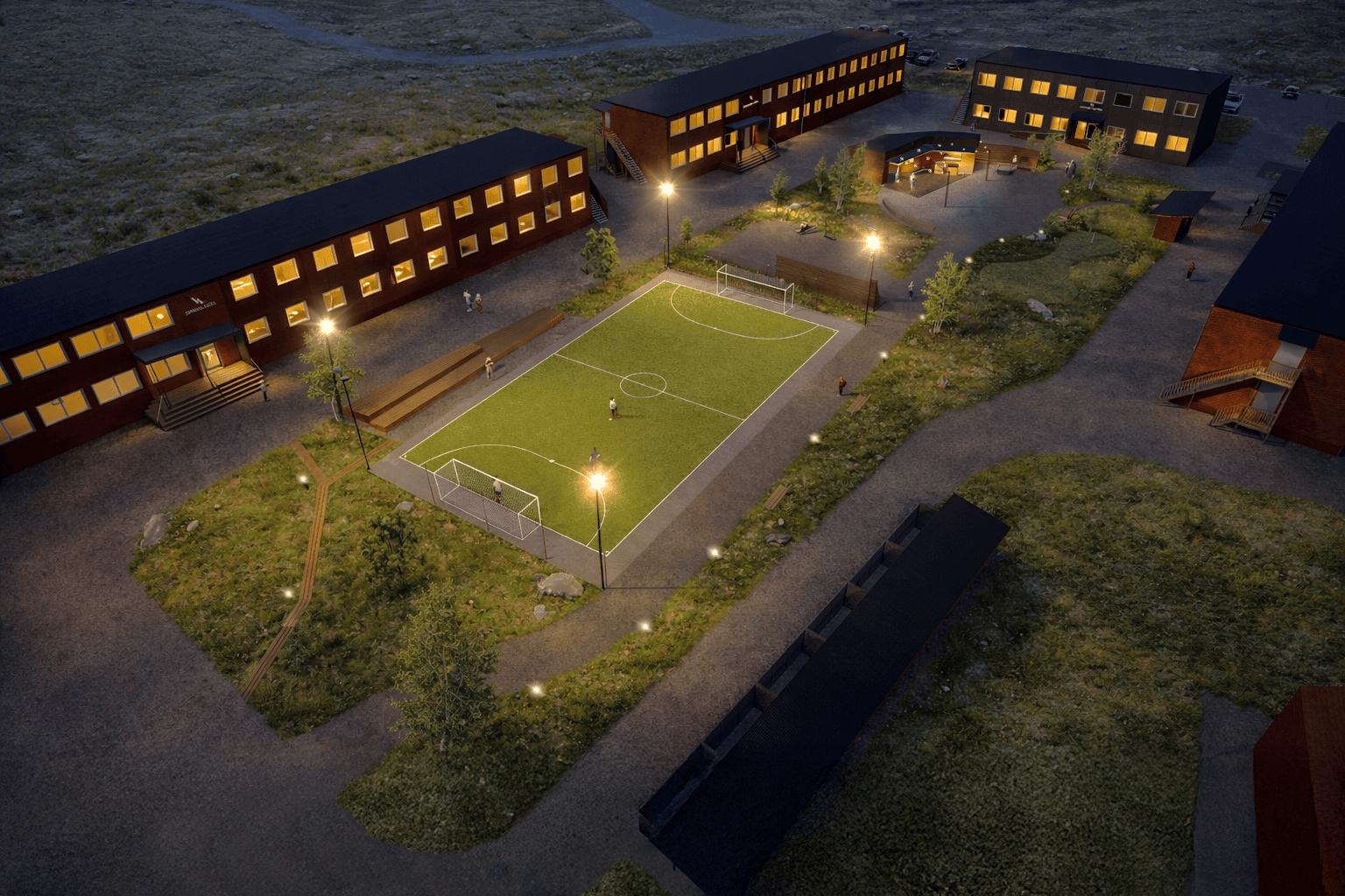 Viscaria Village Kvällsperspektiv