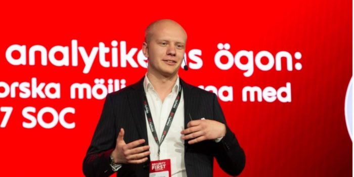 Cybersäkerhetsexperten Emil Olofsson, Integrity360 Foto: Berkeley PR