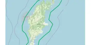 Gotland med omgivande vatten som kan komma att bevakas med drönare.