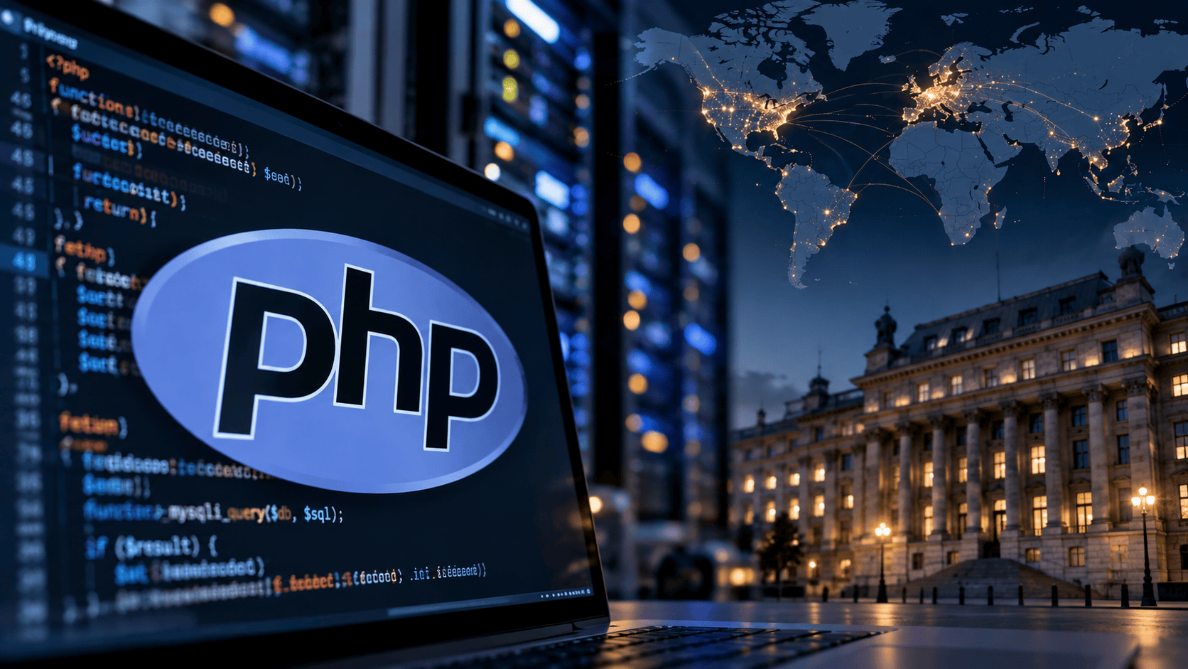 Montage med PHP loggan